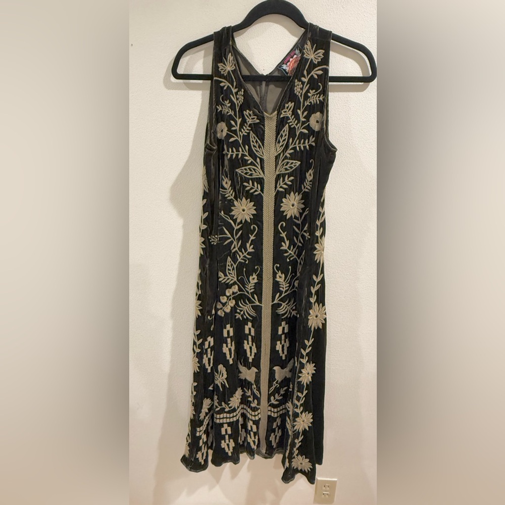 Johnny Was Georgina Velvet Maxi Dress XS (worn Once)